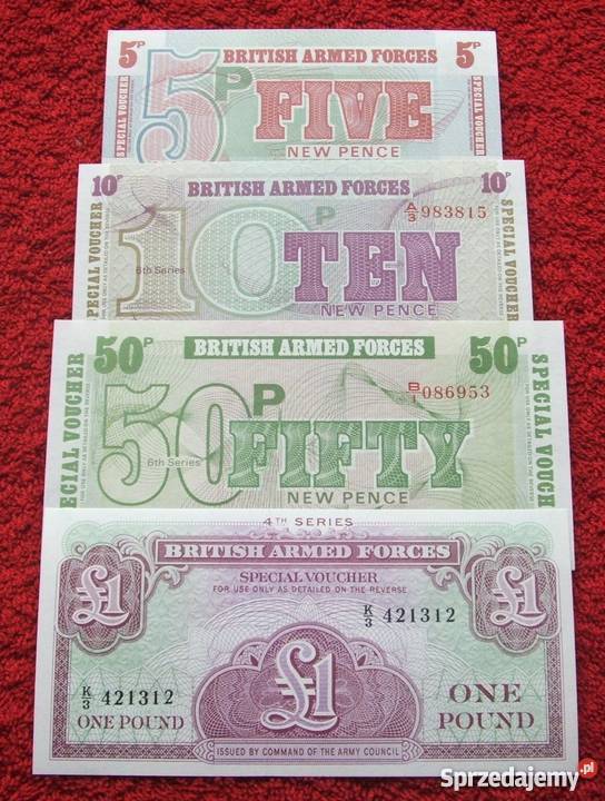 BRITISH ARMED FORCES Kolekcjonerskie Banknoty Katowice