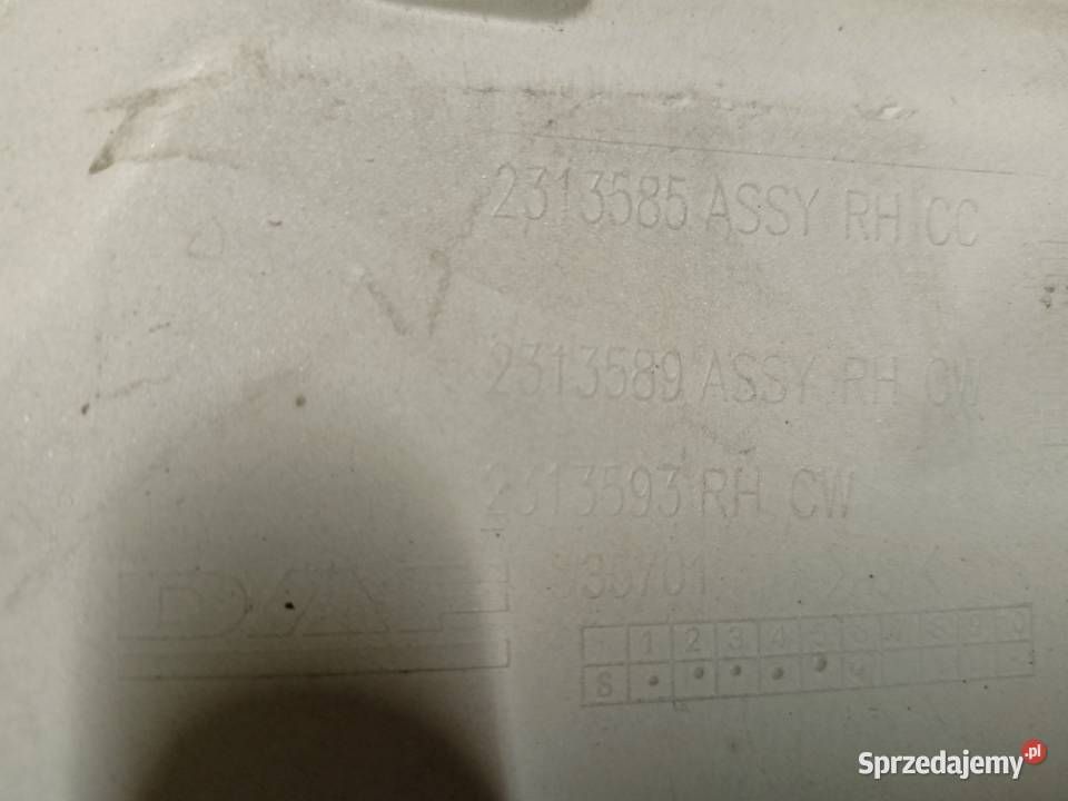 RAMKA LAMPY OSŁONA REFLEKTORA DAF XF XG XG lubuskie