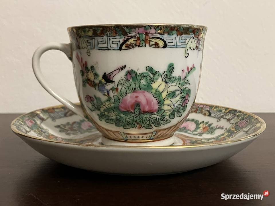 Ręcznie malowane filiżanki z chińskiej porcelany Filiżanki i spodki