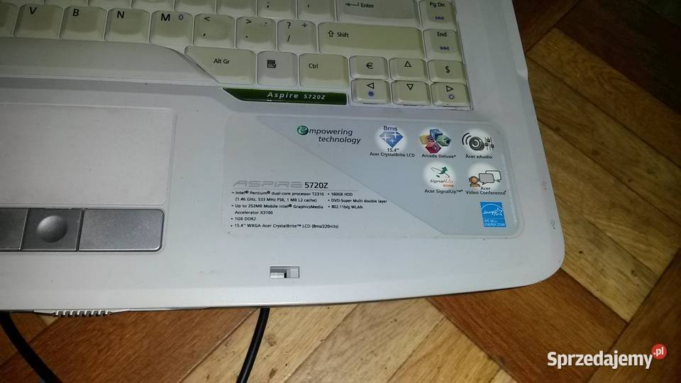 LAPTOP ASPIRE 57202 Intel Core Duo wielkopolskie sprzedam