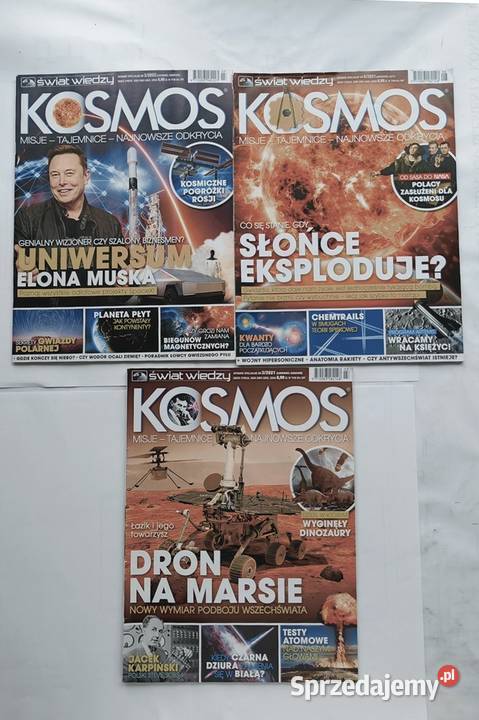 KOSMOS Świat Wiedzy miesięczniki 14 różnych Gdynia sprzedam