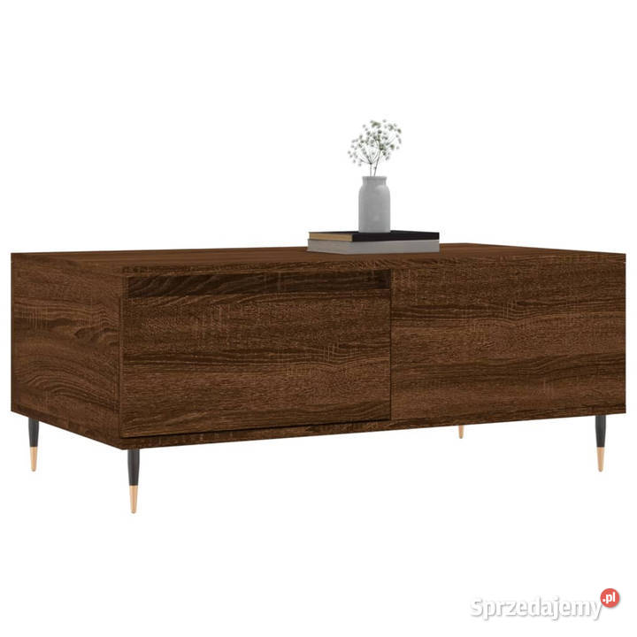 Stolik kawowy brązowy dąb 90x50x365 WM830803 Stoły Warszawa sprzedam