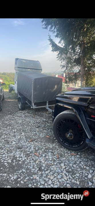 Przyczepka Samochodowa 750 Solidna SARIS z burtowe Krosno