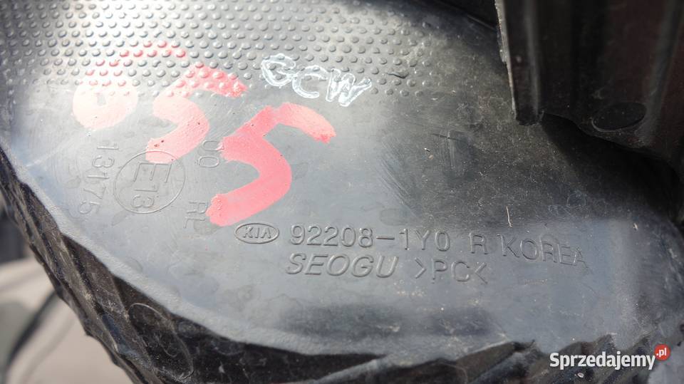 HALOGEN PRAWY PRZÓD KIA PICANTO II 922081Y0 Ruda Śląska