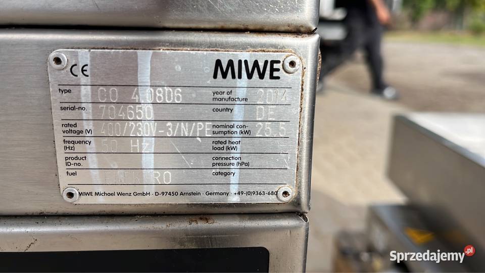 Piec piekarniczy półkowy Miwe Condo Wachtel Przemyśl