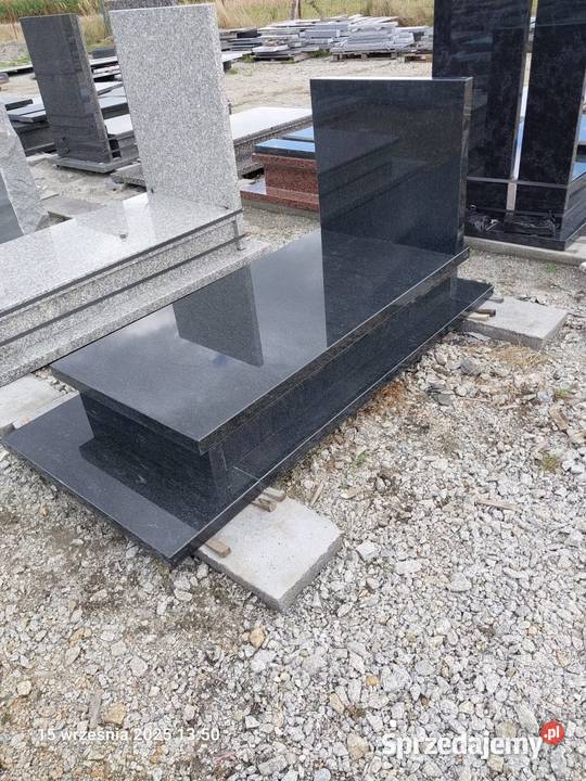 Nagrobek ziemny z granitu impala 190 x 90 Strzegom sprzedam