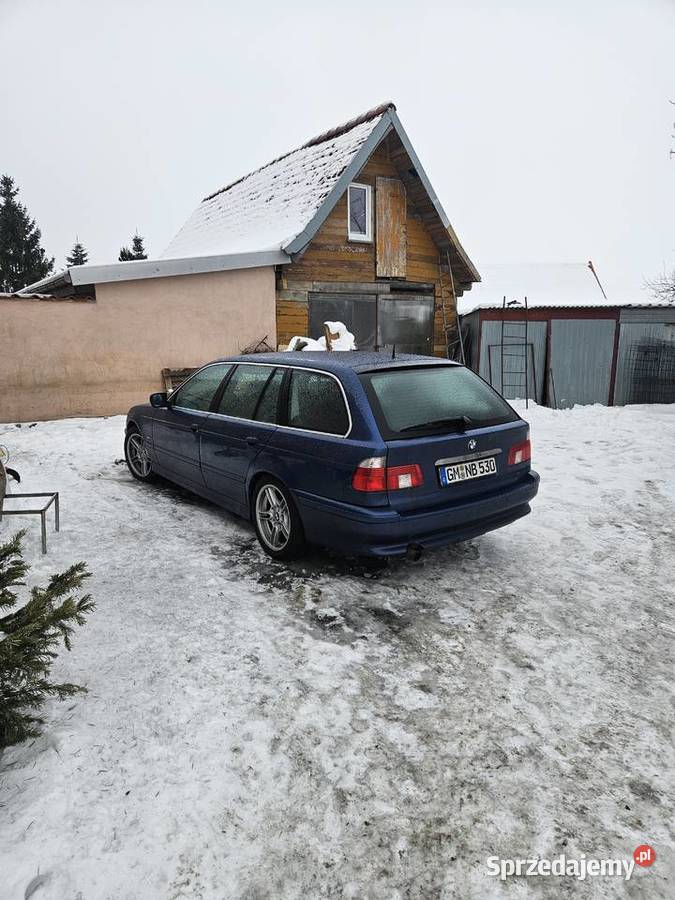 Bmw E39 kombi niebieska seria 5 kombi hak i LPG Elbląg sprzedam