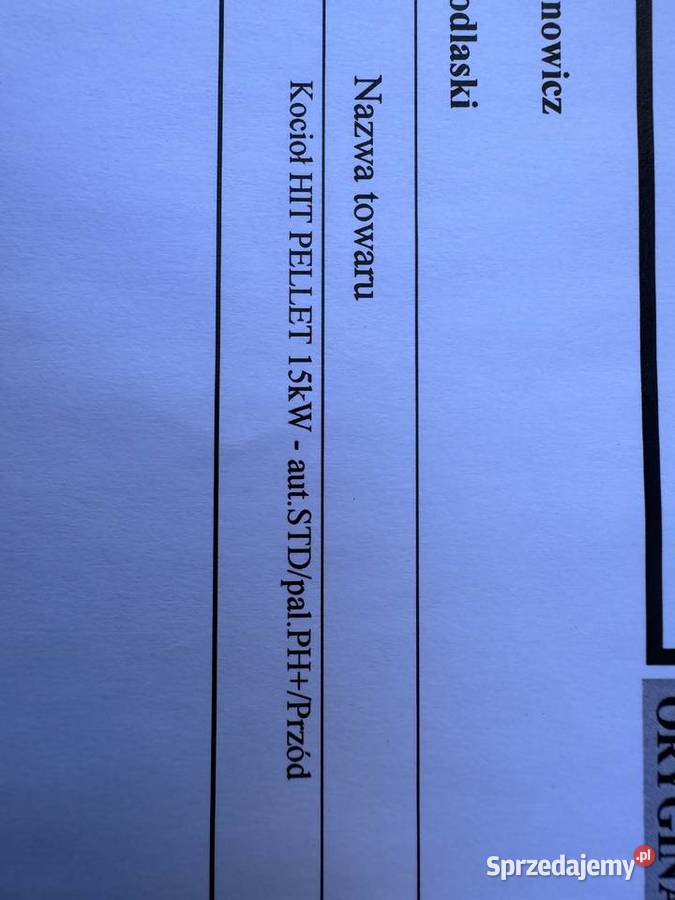 Heiztechnik Hit Pellet 15kW Radzyń Podlaski sprzedam