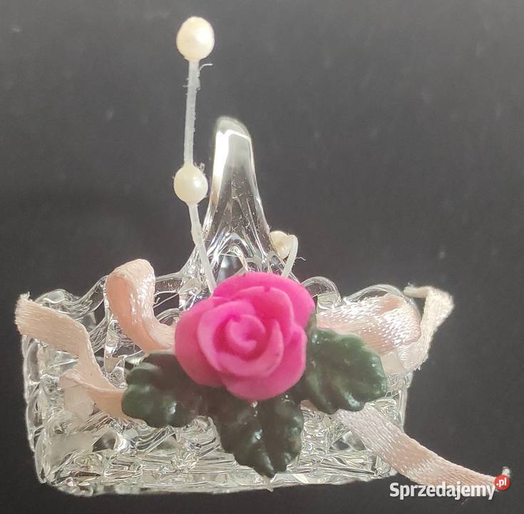 Szklany koszyk koszyczek miniaturka 4 szkło Warszawa