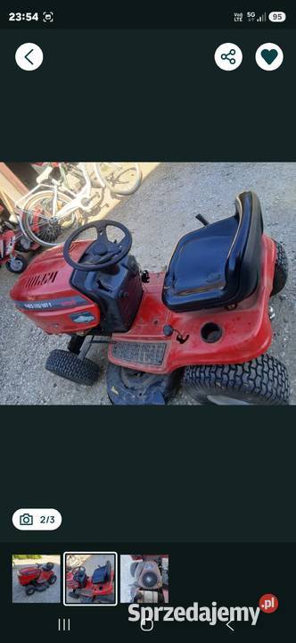 Traktorek kosiarka mtd 175 Stopnica