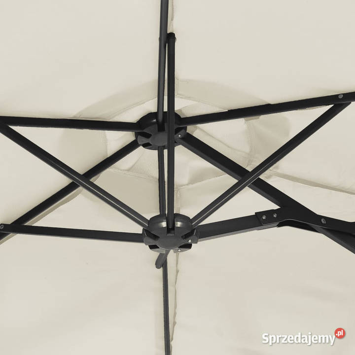 Podwójny parasol ogrodowy piaskowy 316x240 Warszawa