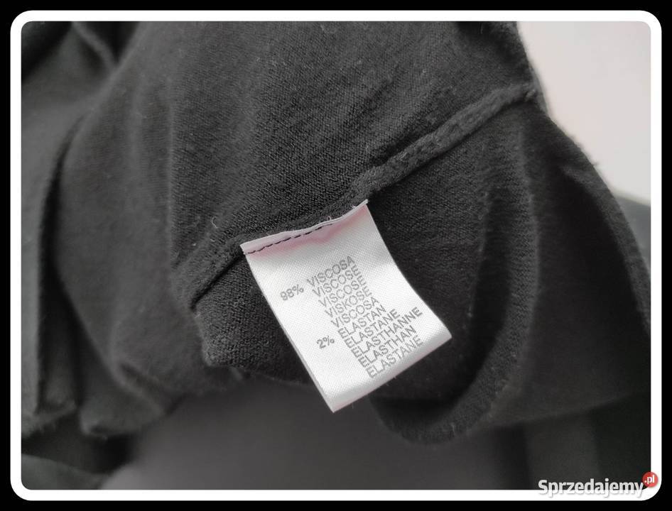 Mięciutki lekki czarny sweterek z wiskozy 44 XXL Płock