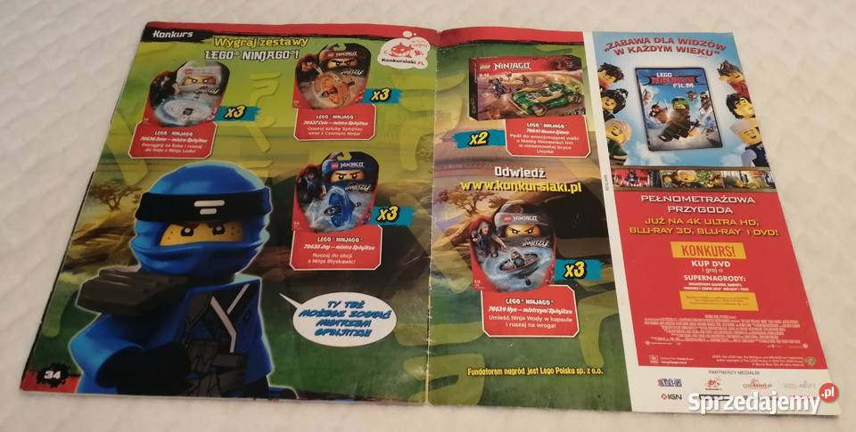 Lego Ninjago 22018 34 Książeczki dzieci czaso Czeladź