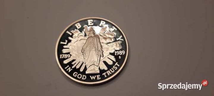moneta USA 1 dolar 1989r 200lecie Kongresu K93 mazowieckie Warszawa