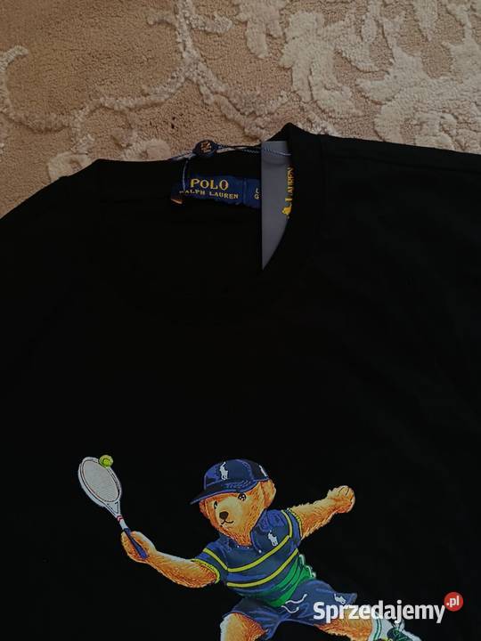 Tshirt bawełniany Polo Ralph Lauren czarny podlaskie Białystok