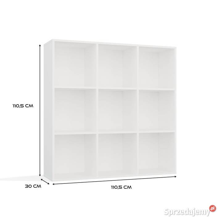Regał Malax 3X3 H BIAŁY