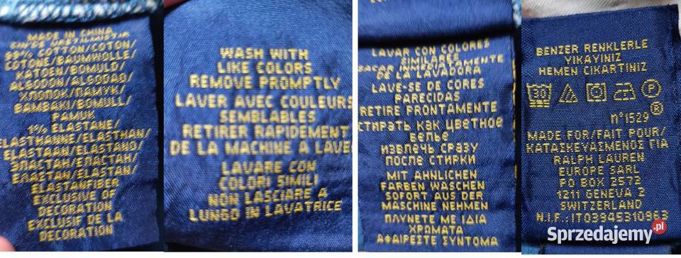 spodnie sztruksy Polo Ralph Lauren modne Długie Kielce