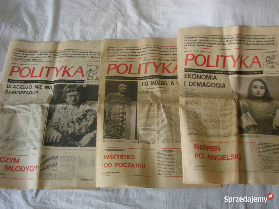 POLITYKA tygodnik czerwiec 1982r Pruszcz Gdański