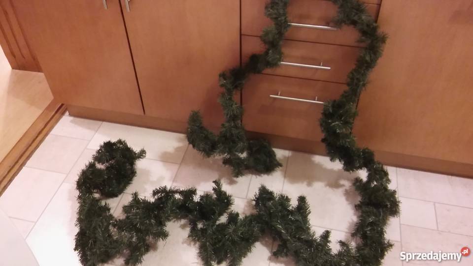 Święta dekoracje świerkowy łańcuch do mieszkania Gdańsk