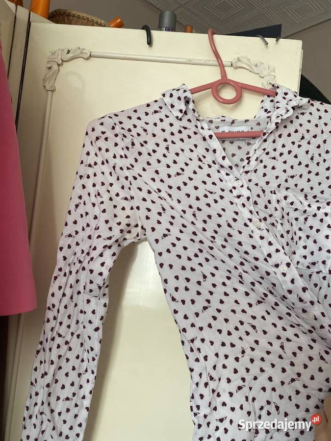 Koszula Pullbear w serduszka małe serca pull Rozmiar 34(XS) Bluzki i koszule Kraków