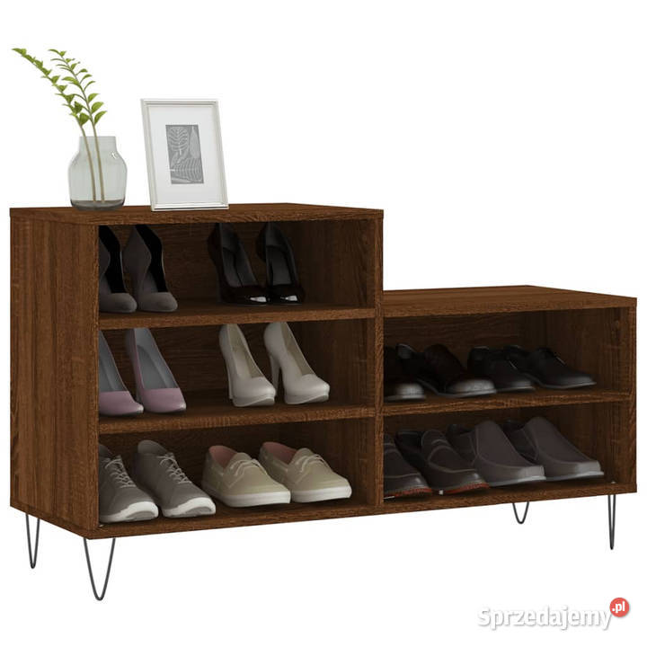 Szafka na buty brązowy dąb 102x36x60 WM831395 Warszawa