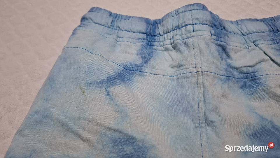 Krótkie spodenki chłopięce niebieskie melanż