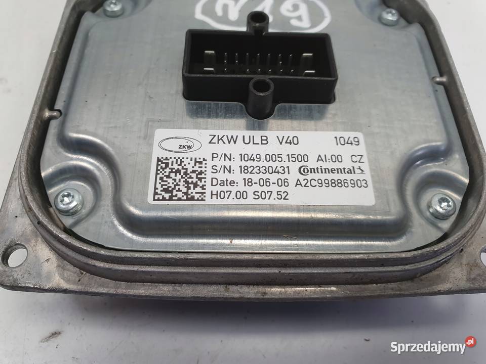 Volvo V40 II lift PRZETWORNICA LAMPY Moduł lubelskie