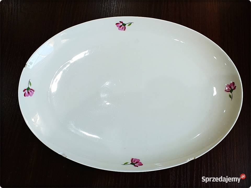 Duży Półmisek Talerz 3325 Karolina Porcelana biały Żary