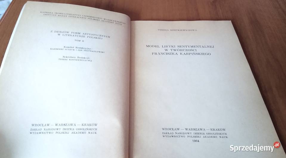 Model liryki sentymentalnej w twórczości F pomorskie