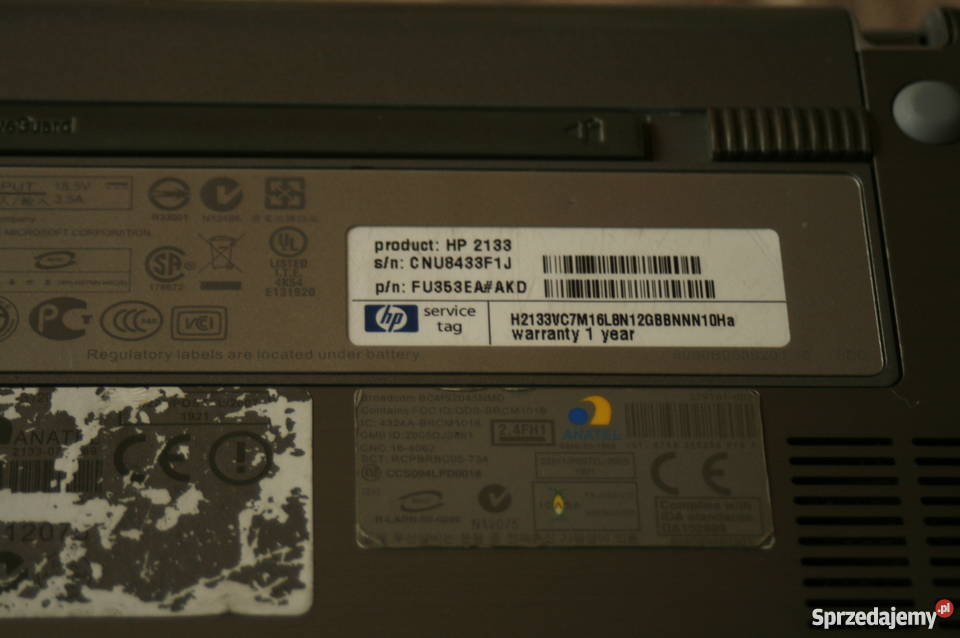 Notebook laptop mini hp mini note 2133 netbook mazowieckie Milanówek