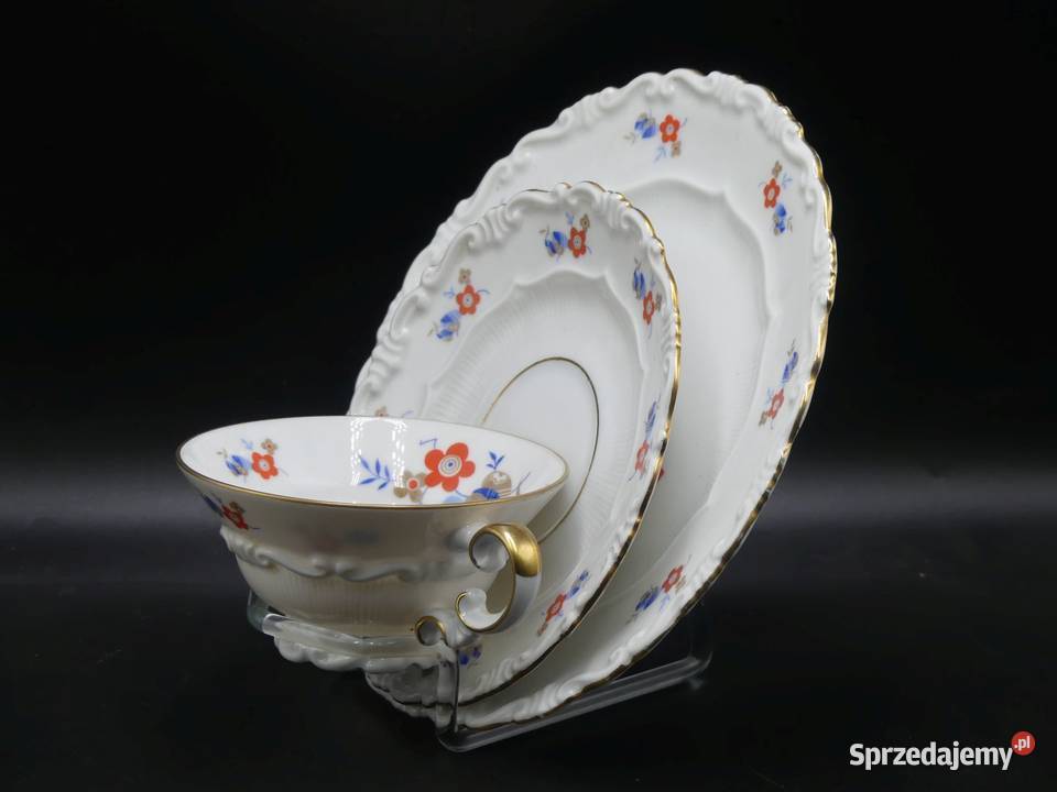 Komplet śniadaniowy Sorau Żary piękne reliefy Poznań