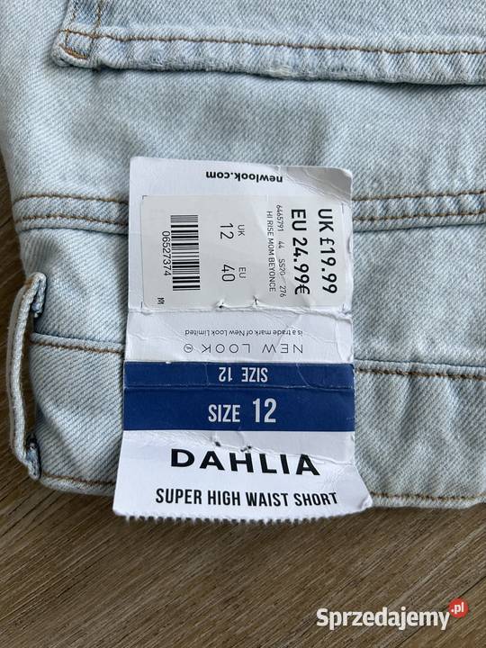 Jeansowe spodenki 40 szorty krótkie spodenki