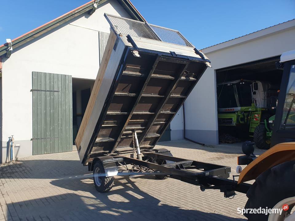 Przyczepa jednoosiowa wywrot nieuszkodzony Wijewo