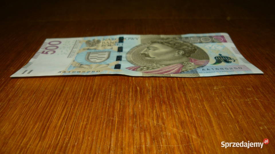 Banknot 500 seria AA 2016 r