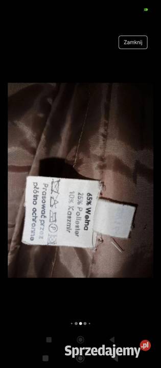 Płaszcz kistermann długi wełna kaszmir m beż Biłgoraj