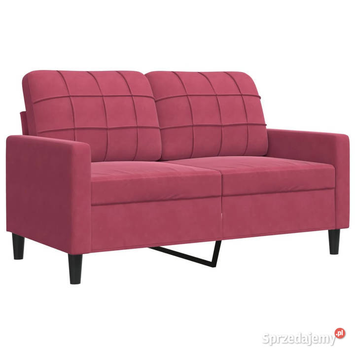 Sofa 2osobowa winna czerwień 120 tapicerowana Warszawa