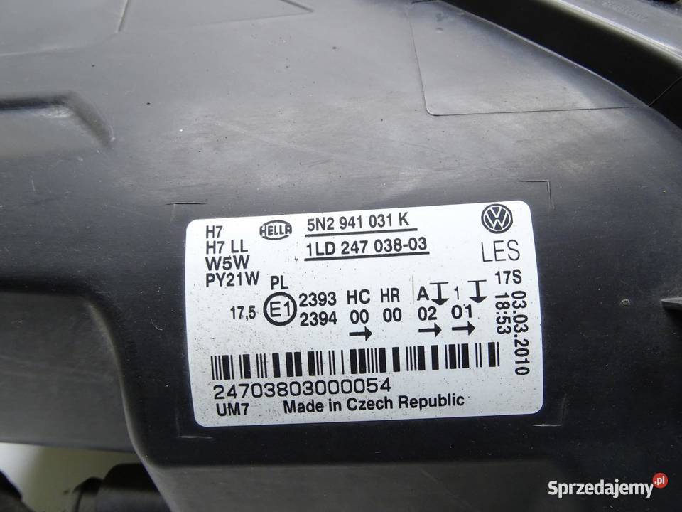 LAMPA REFLEKTOR LEWA LEWY PRZÓD PRZEDNIA osobowe Motoryzacja