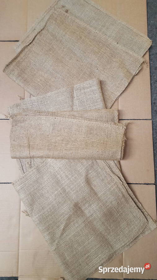 Polski MOCNY Worek jutowy 50x85 NATURALNA JUTA Rzeszotary