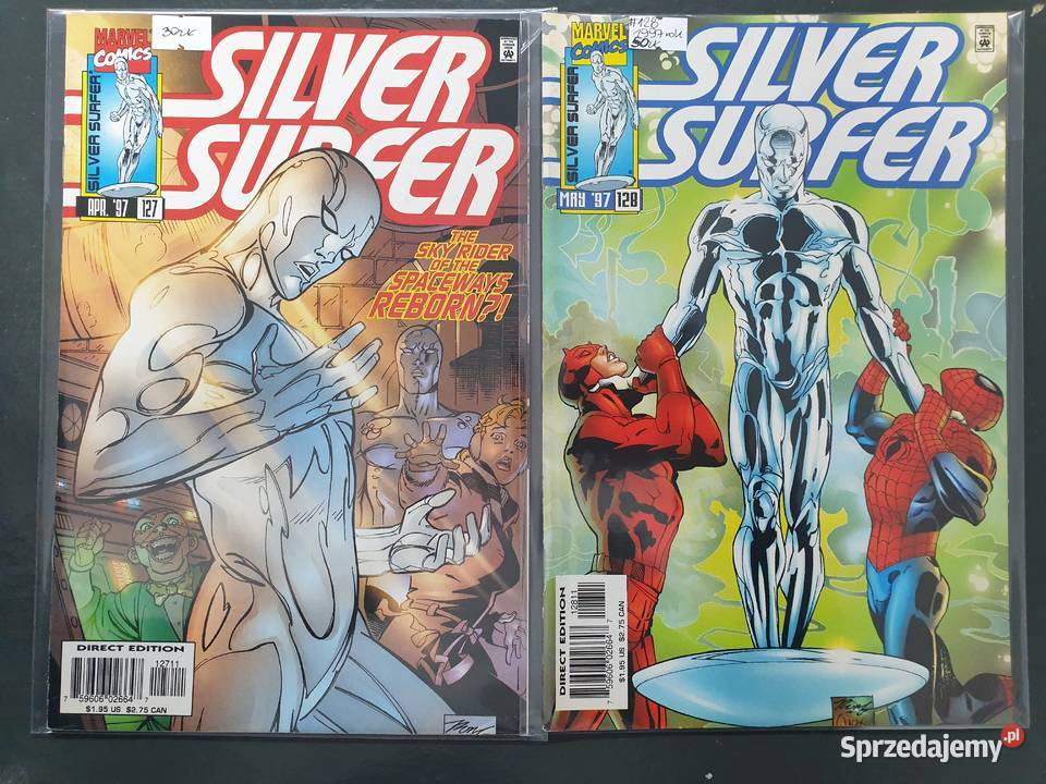 Silver Surfer 16 oryginalnych komiksów Marvel Gdynia