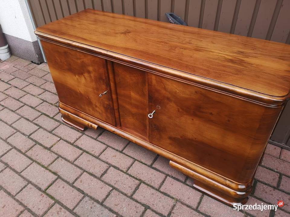 Komoda Niska ARTDECO Orzech RTV 125 Stara Antyk wielkopolskie Swarzędz