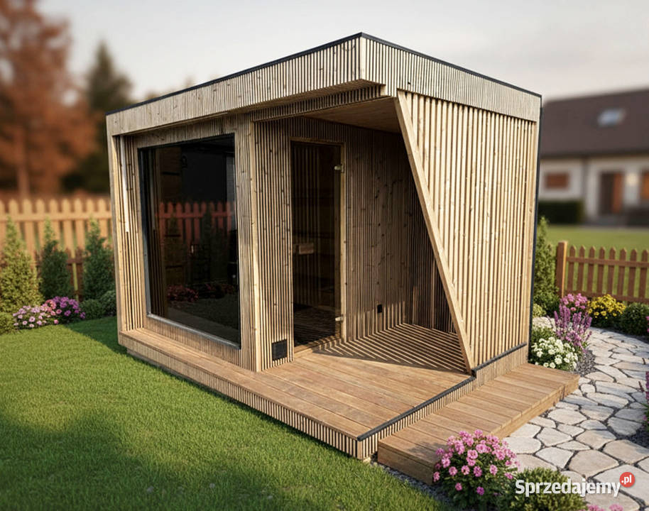 SAUNA OGRODOWA MODERN LUX z przedsionkiem dolnośląskie