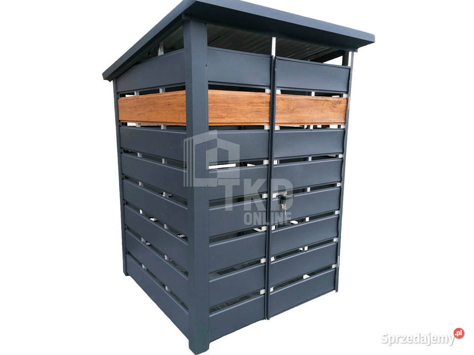 Wiata śmietnikowa 15x15m Schowek ogrodowy na