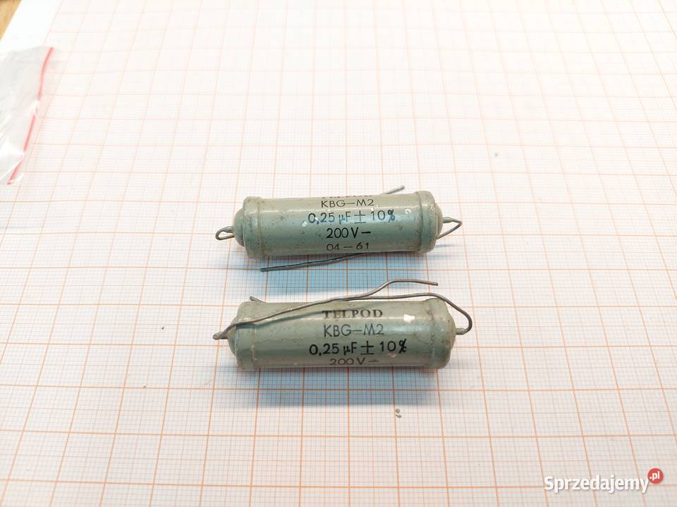Kondensator Papierowy TELPOD KBGM2 025uF 10 200V Czechowice-Dziedzice sprzedam