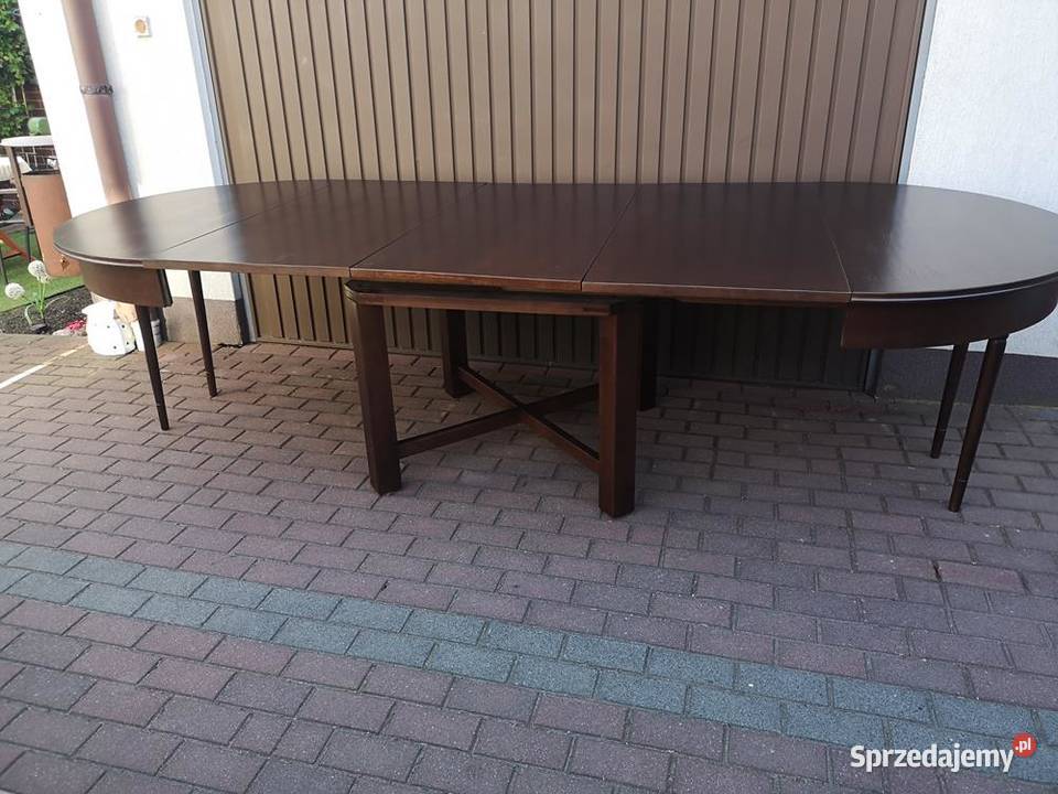 Stół Okrągły ARTDECO Dębowy 125 Solidny Zgrabny Swarzędz