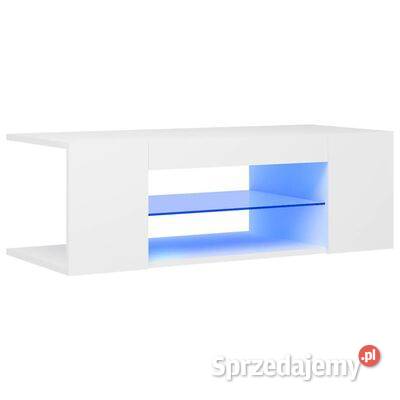 vidaXL Szafka pod TV z oświetleniem LED biała Warszawa