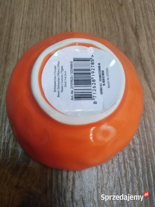 Mała miseczka pomarańcza Nowa Karczma sprzedam