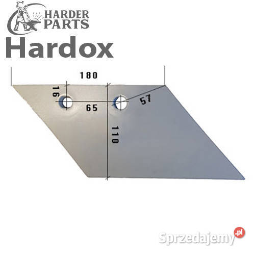 Lemiesz przedpłużka HARDOX 631100P części do Suwałki