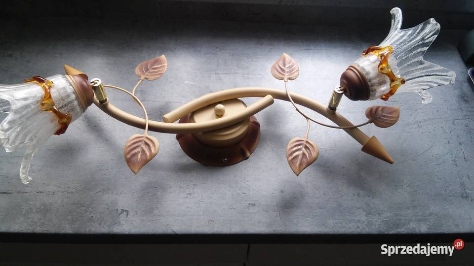 Lampa sufitowa szkło plus metal Koszalin