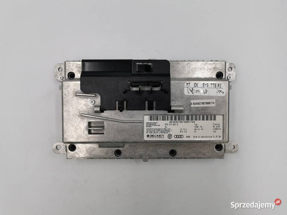 Ekran Monitor Wyświetlacz MMI Audi A6 C6 Q7 Wyposażenie wnętrza Wyszków