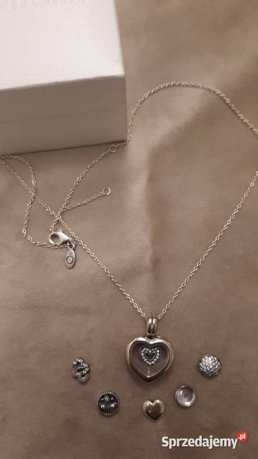 Naszyjnik srebrny Pandora sekretnik Radom sprzedam